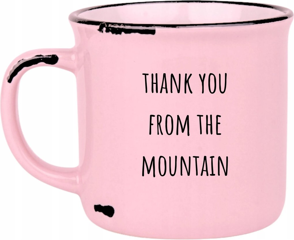 Bögre Rózsaszín Retro Nt Vicces Anya Napja Thank You From The Mountain