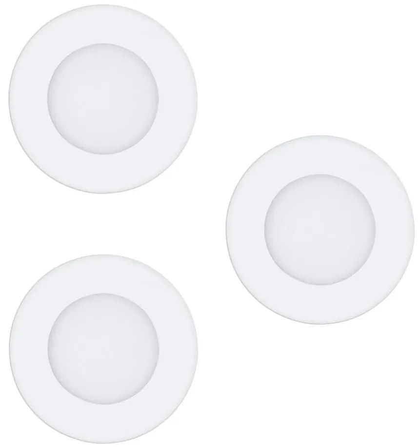 Eglo 97111 - SZETT 3x LED süllyesztett mennyezeti lámpatest FUEVA-RW 1xLED/2,8W/230V