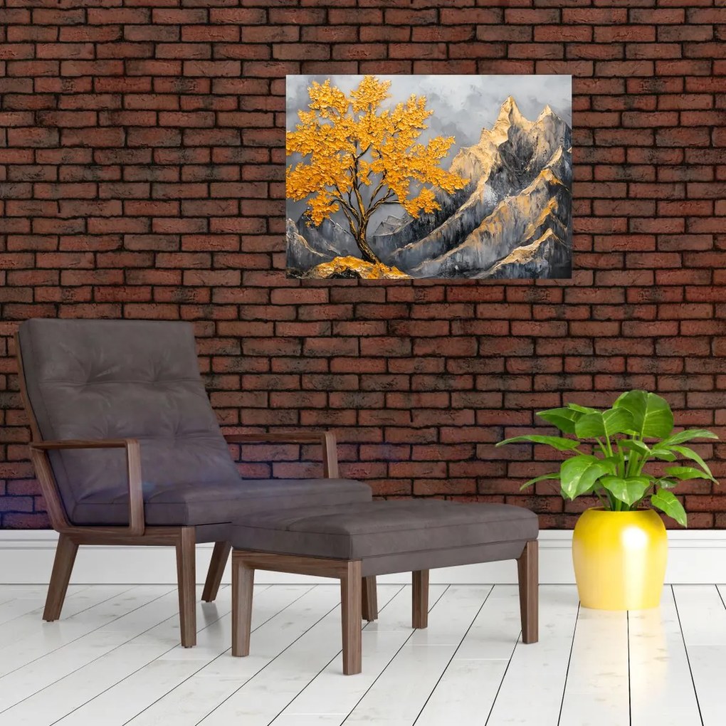 Kép – Arany fa a hegyekben (70x50 cm)