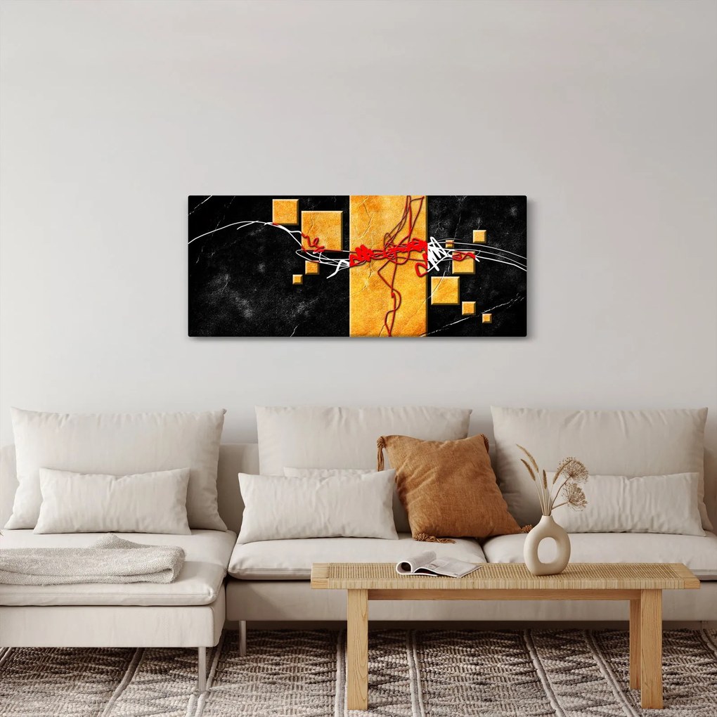 Absztrakt kép - Táncosok (120x50 cm)