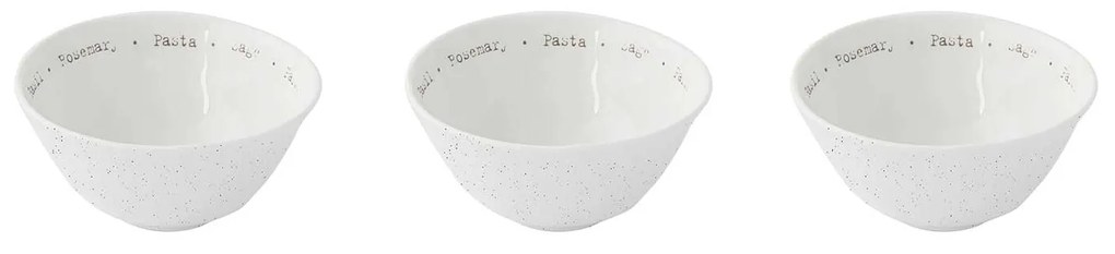 Mediterrán porcelán 3 db-s tálka szett 10 cm Home & Kitchen