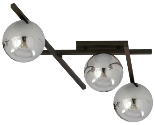 Mennyezeti lámpa SMART 3xE14/10W/230V fekete/szürke