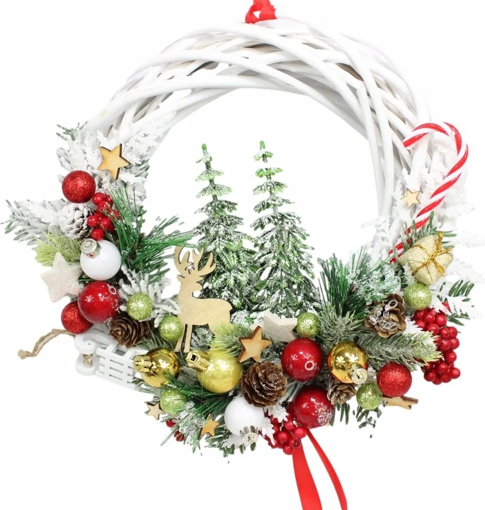 Karácsonyi koszorú ajtó koszorú karácsonyfadísz