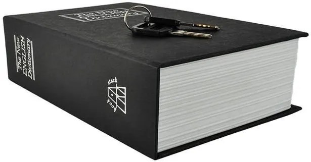 Széf - könyvbe rejtett doboz 18cmx11.5cm