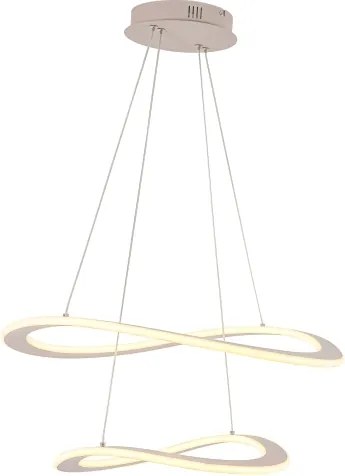 LED csillár kábelen CASHMERE LED/75W/230V átm. 59,5 bézs