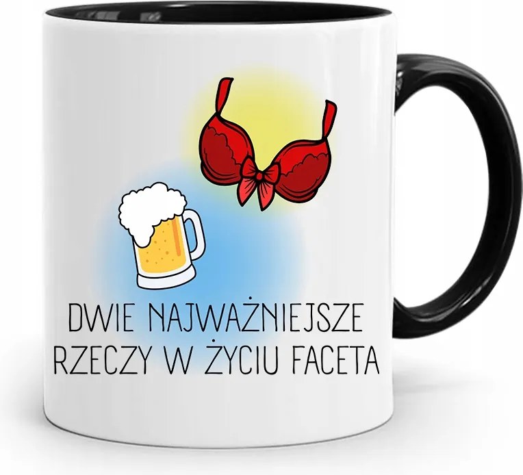 Bögre Fekete Vicces Két Legfontosabb nyomott mintás fotó