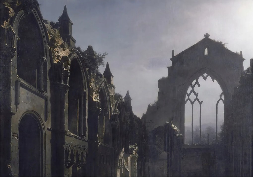 Design fotótapéta Flizelin falra Gótikus romok 208x146 Ragasztó