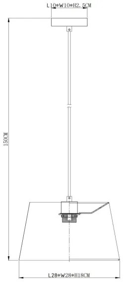 Lucide 10416/01/44 - Csillár zsinóron WOOLLY 1xE27/60W/230V narancs