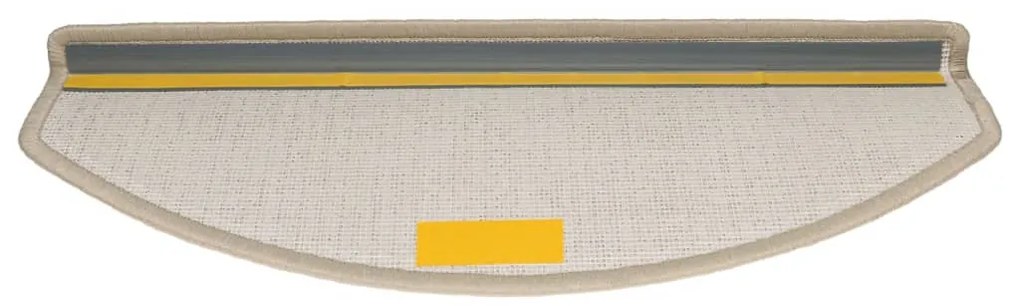 10 db tópszínű lépcsőszőnyeg 65x24x4 cm