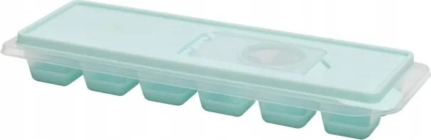 Jégkocka forma fedővel 12 db-os szilikon alj