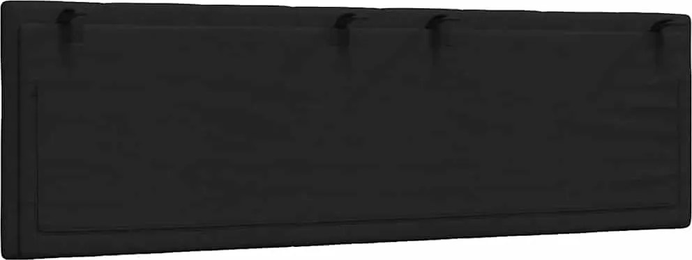 fekete szövet fejtámla párna Hanko 160 cm