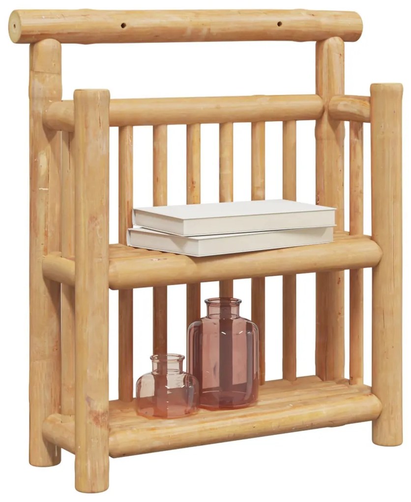 Falipolc 2 szintes 40x13x44 cm Bambusz