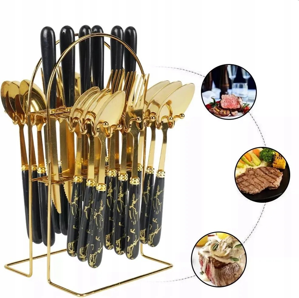 Evőeszköz Készlet 24db-os 6 személyes kés, villa és kanál szett