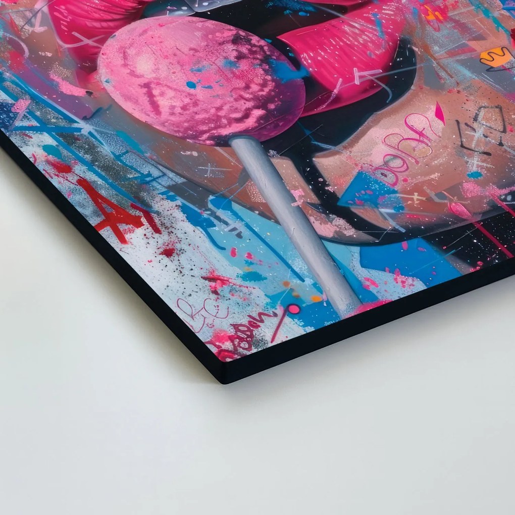 DUBLEZ | Street art kép - Nyalóka | Prémium UV nyomtatás