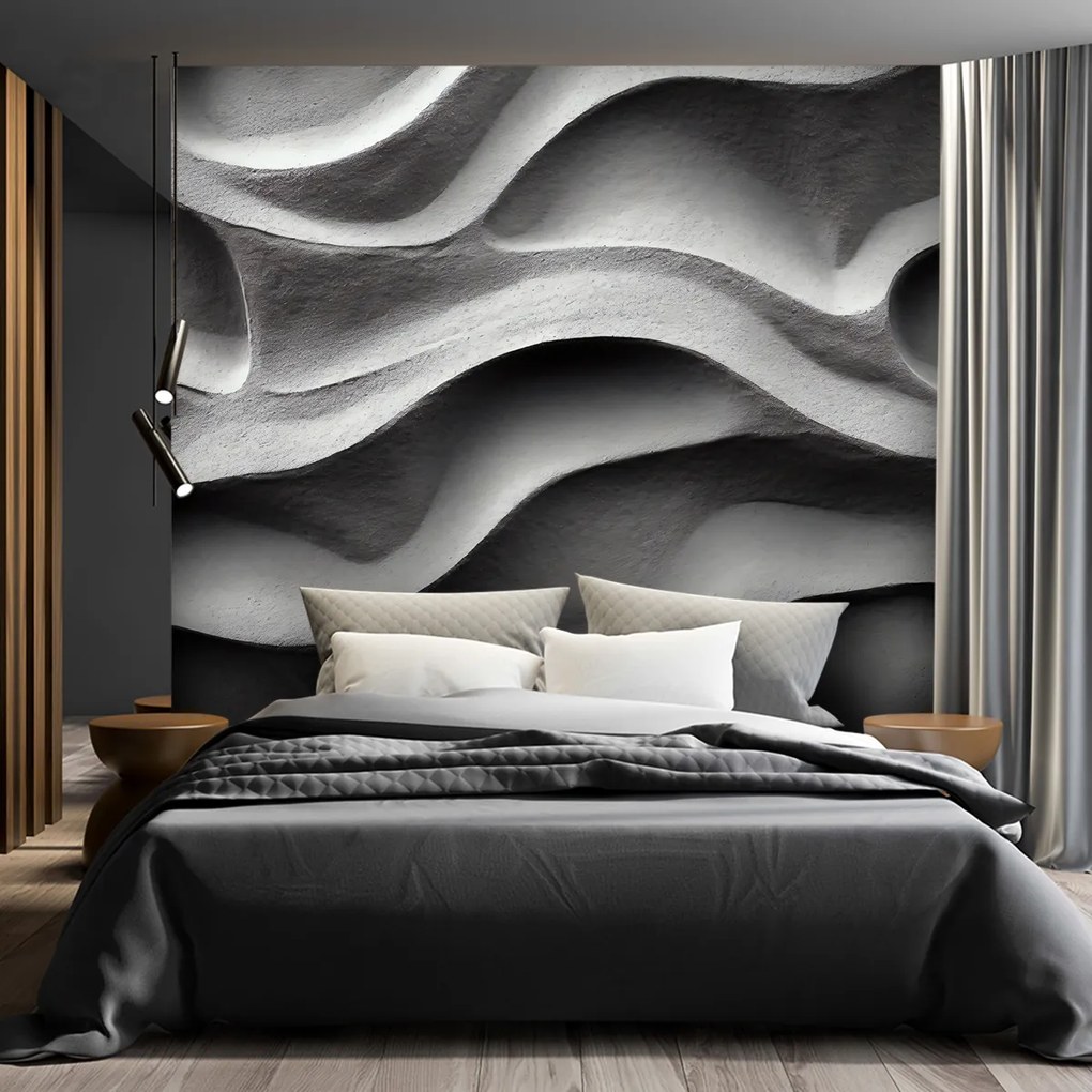 Gario Fotótapéta Beton hullámok Anyag: Vlies, Méret: 300 x 210 cm