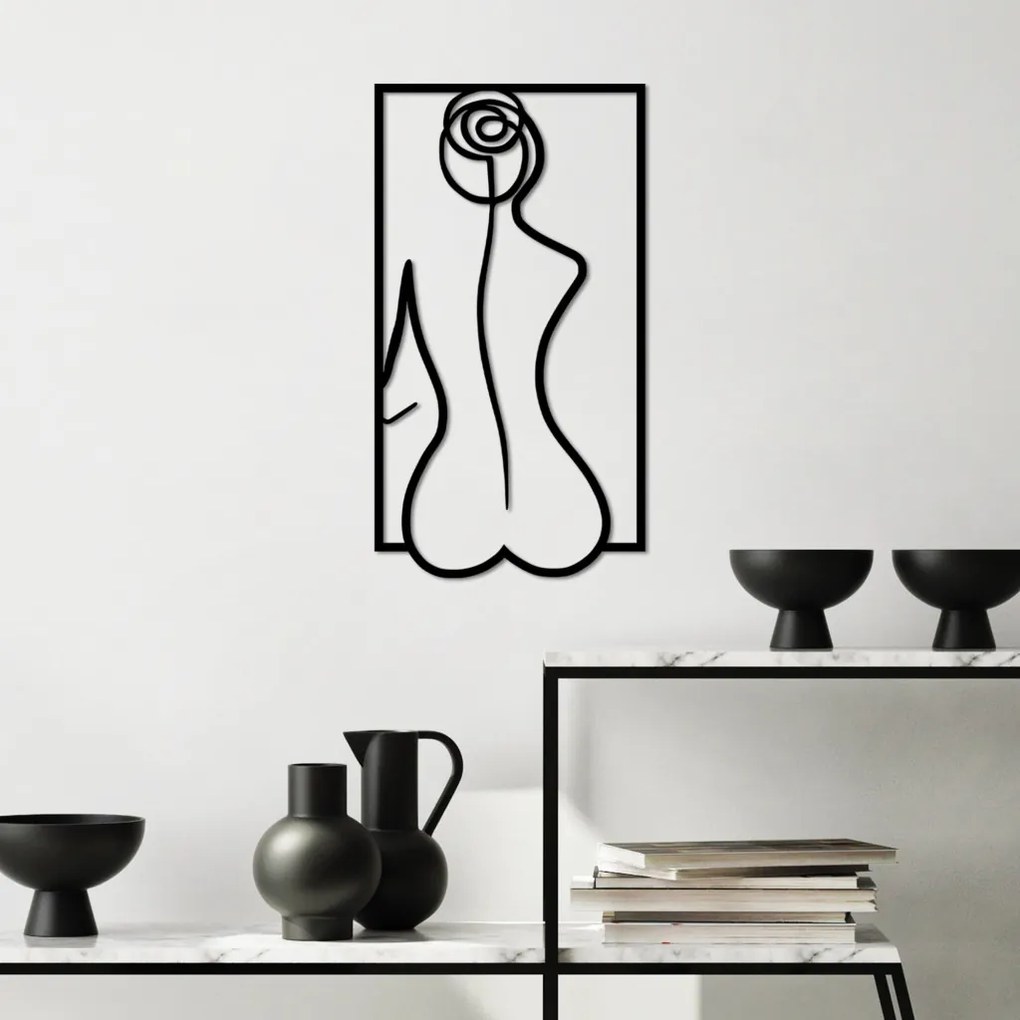 Fém fali dekoráció, 50×27 cm