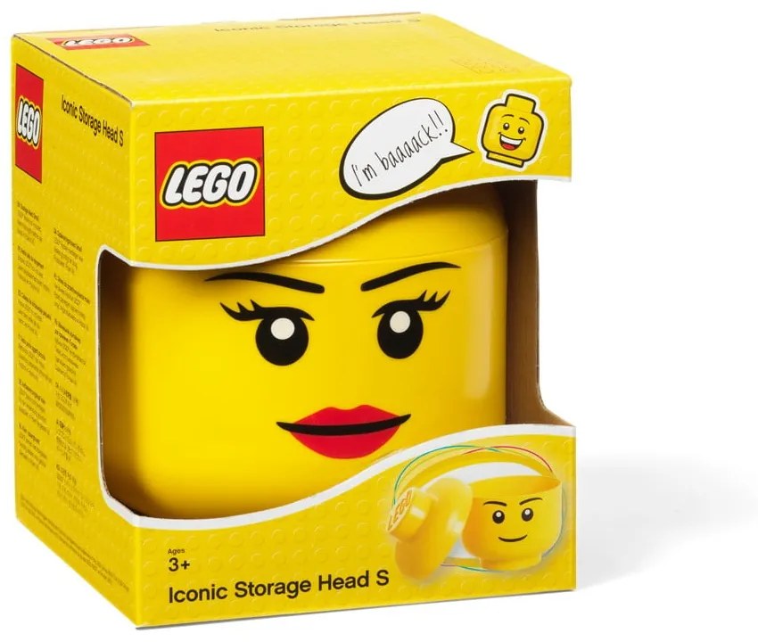 Girl minifigura fej tároló, ⌀ 16,3 cm - LEGO®