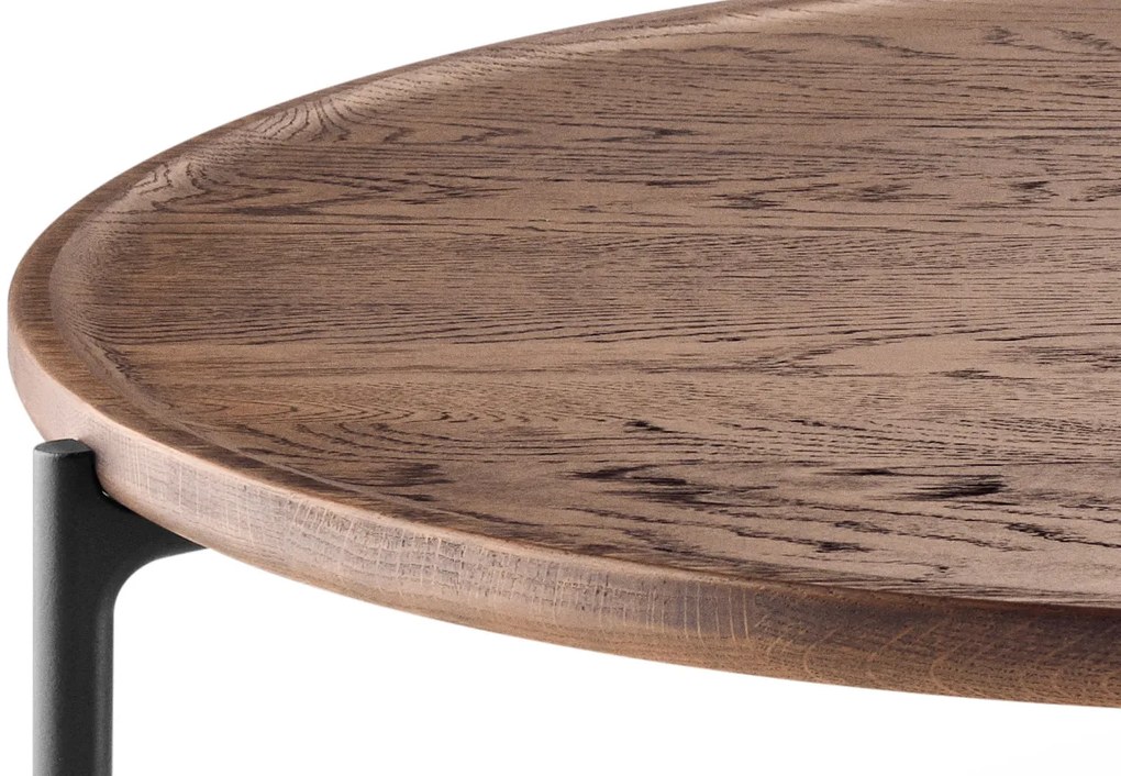 Stůl SAVOYE, průměr 90 cm, dub kouřový - Eva Solo