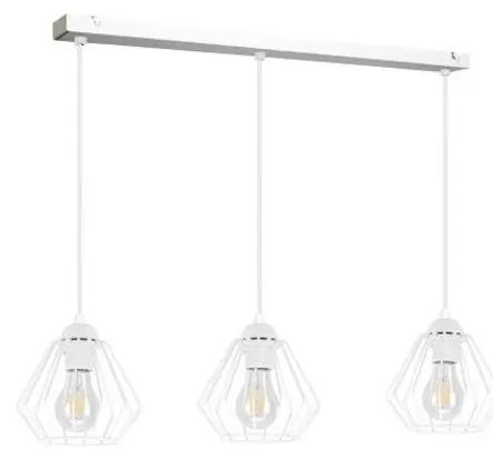 Csillár zsinóron CEED 3xE27/60W/230V fehér