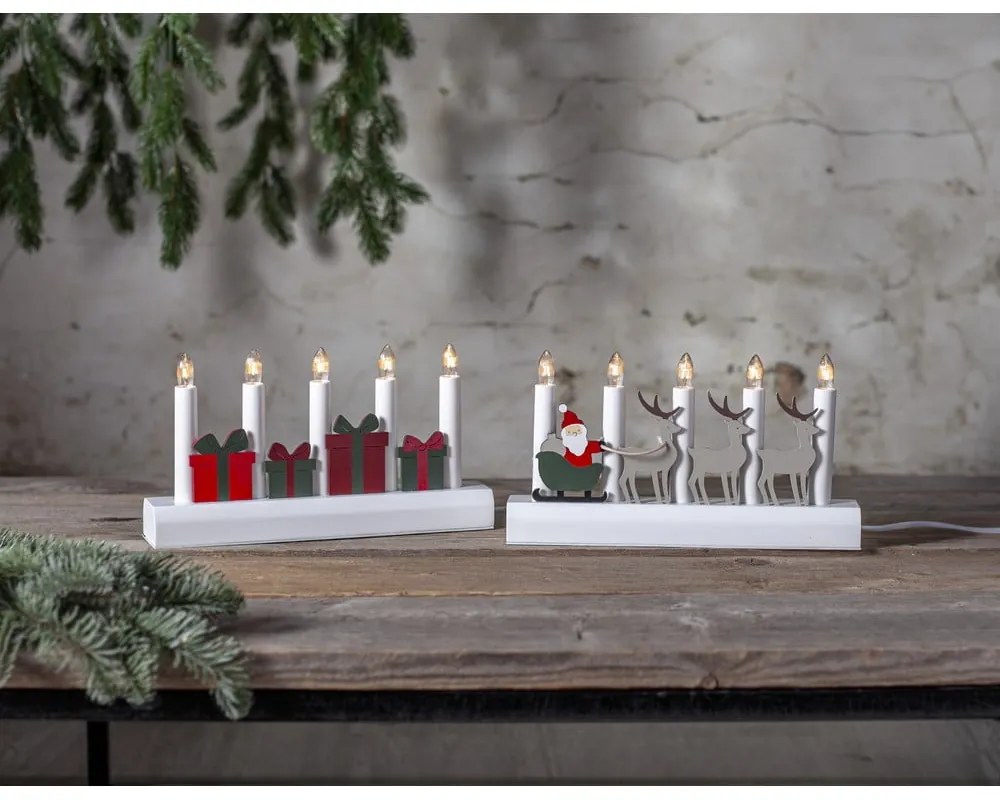 Piros-fehér konnektorhoz csatlakoztatható karácsonyi fénydekoráció Julia – Star Trading