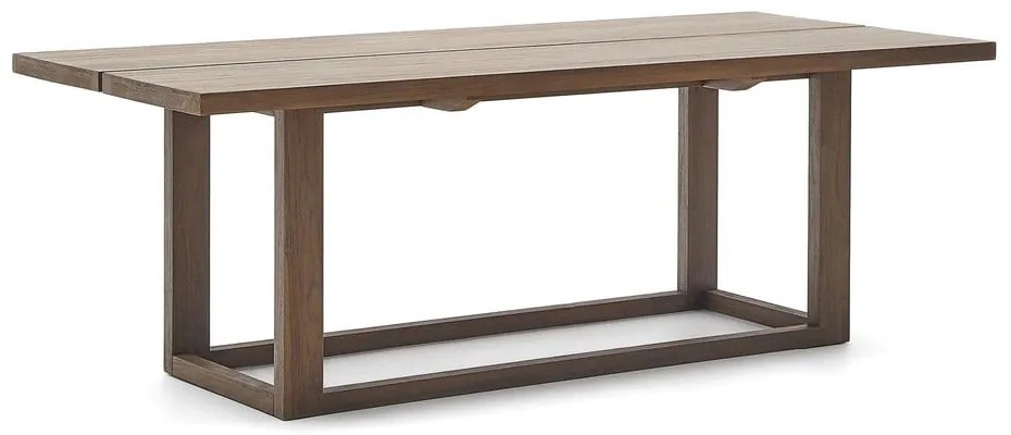 Natúr színű teakfa étkezőasztal 100x220 cm Sashi – Kave Home
