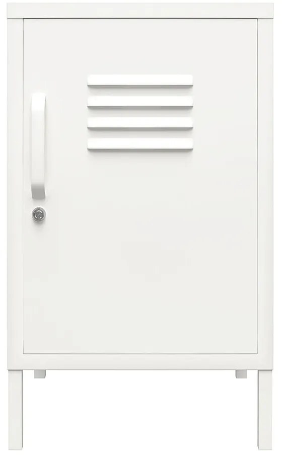 Fehér fém éjjeliszekrény Mission District – Støraa