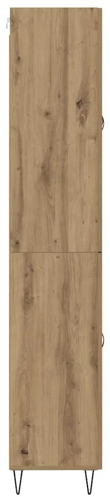 Magasfiú fiókkal 2 pcs Artisan tölgy RÉtegelt fa és üveg