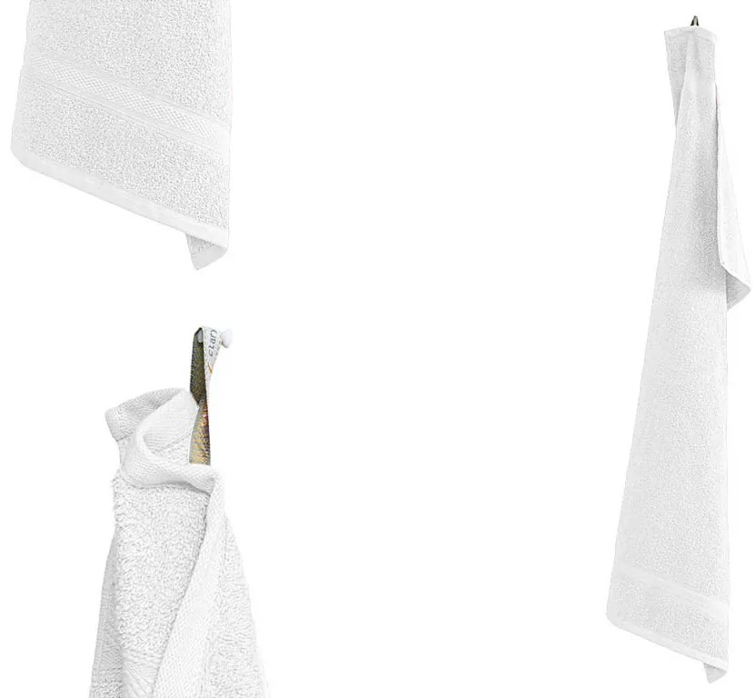 CLARYSSE ELEGANCE kéztörlő 60x110 cm fehér, 100% pamut