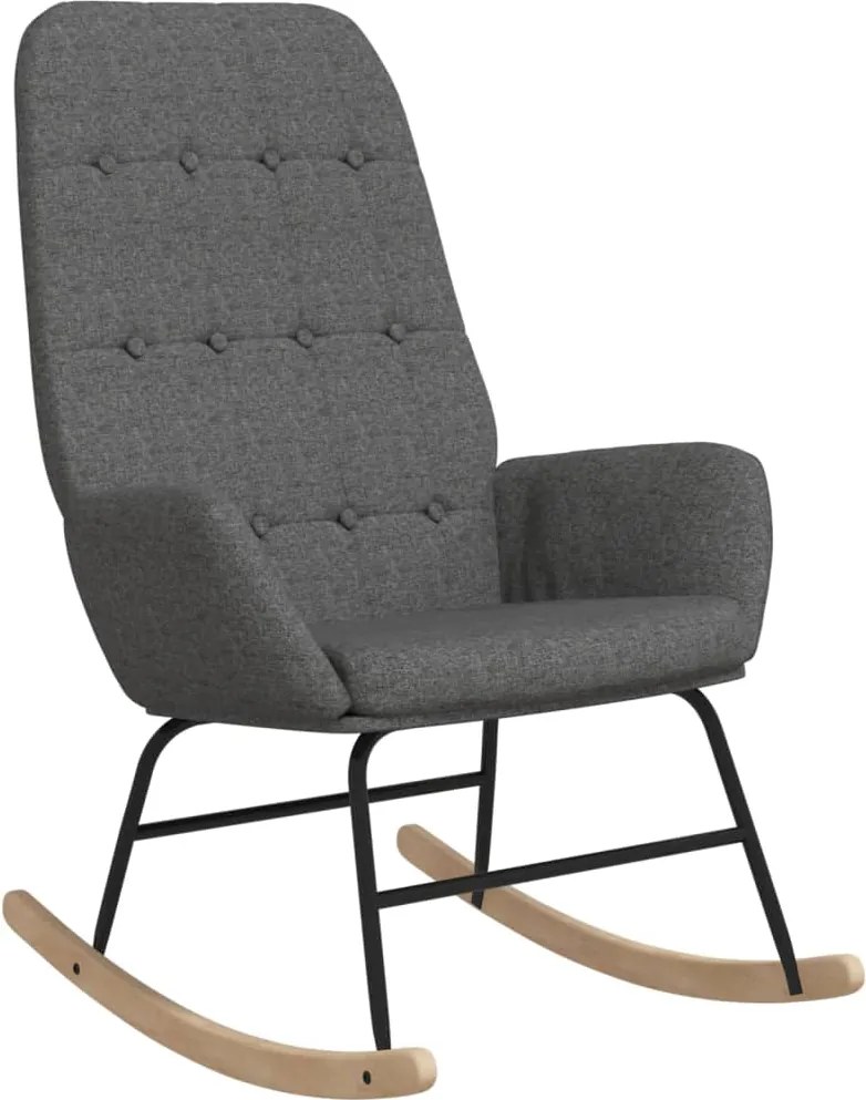 vidaXL világosszürke szövet hintaszék