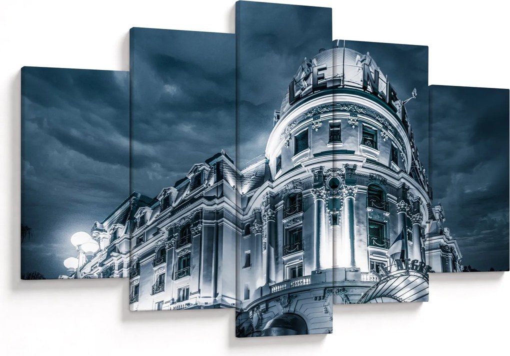 Építészet a sötétben képe (150x105 cm)
