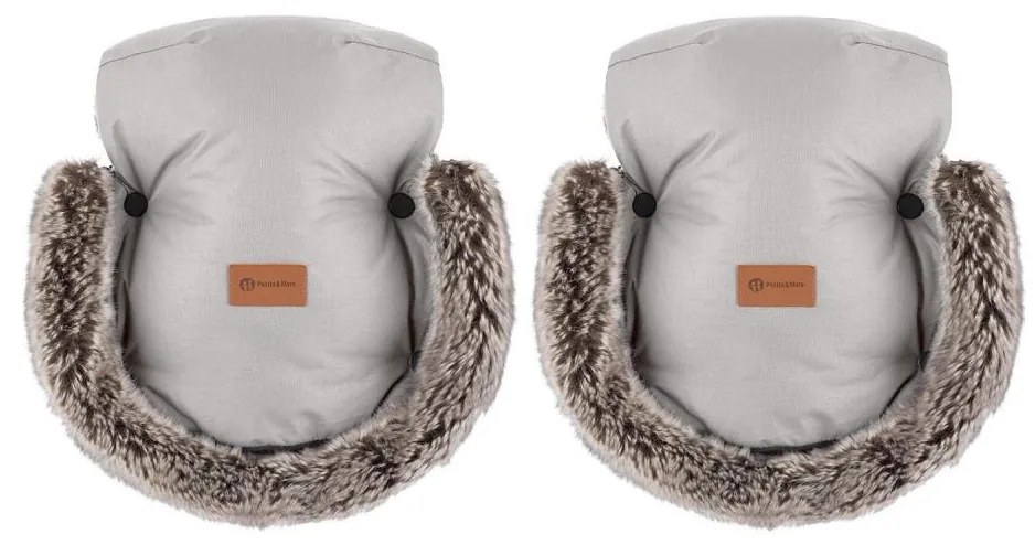 PETITE&MARS - Babakocsi kézvédő FURRY Champagne Shower