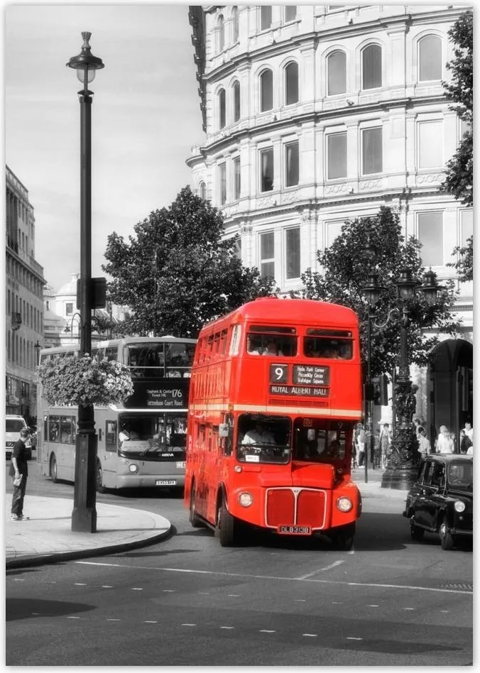 Poszterek A4 Pion Piros busz