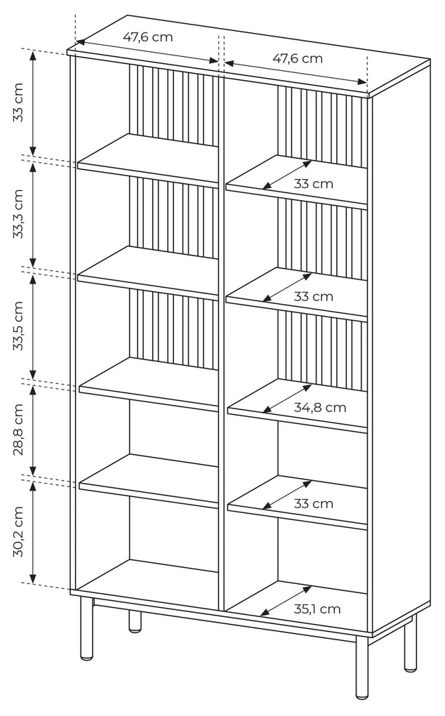 Vitrin Lenge I (fekete + coast evoke tölgy). 1097464