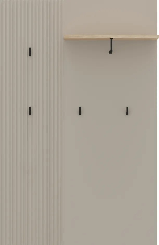 Akasztópanel 85, szürkésbarna Taupe/silverjack tölgy, DOMCA