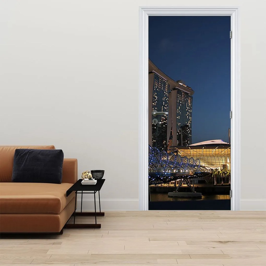 Fotótapéta ajtóra - Metropola (95x205cm)