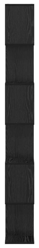 Fekete tölgy könyvespolc 70x24x193.5 cm Fából készült