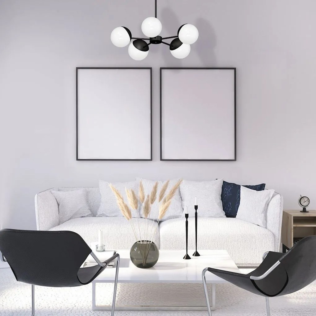 MILAGRO MLP8866 SFERA Glamour Csillár Matt fekete E14 IP20