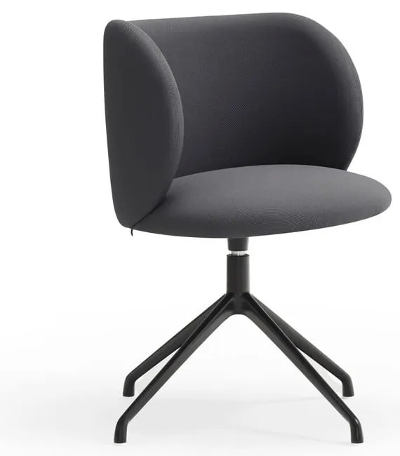 Sötétszürke kárpitozott étkezőfotel Mogi – Teulat