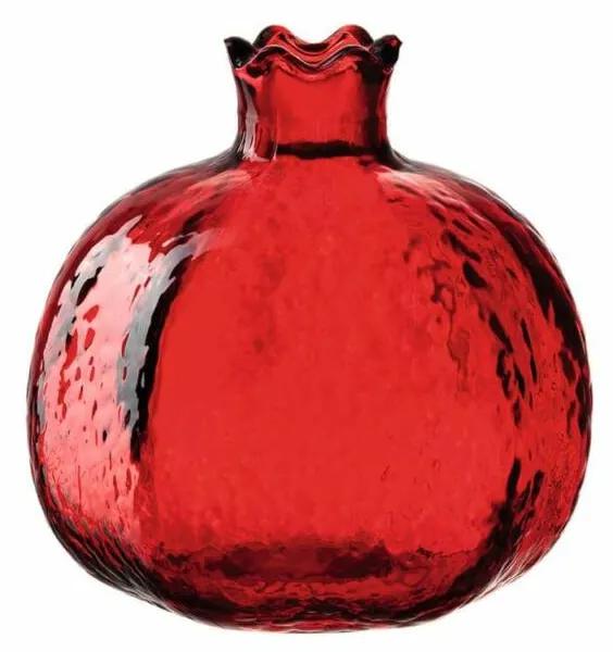 Leonardo Decora gránátalma alakú váza 9cm, piros