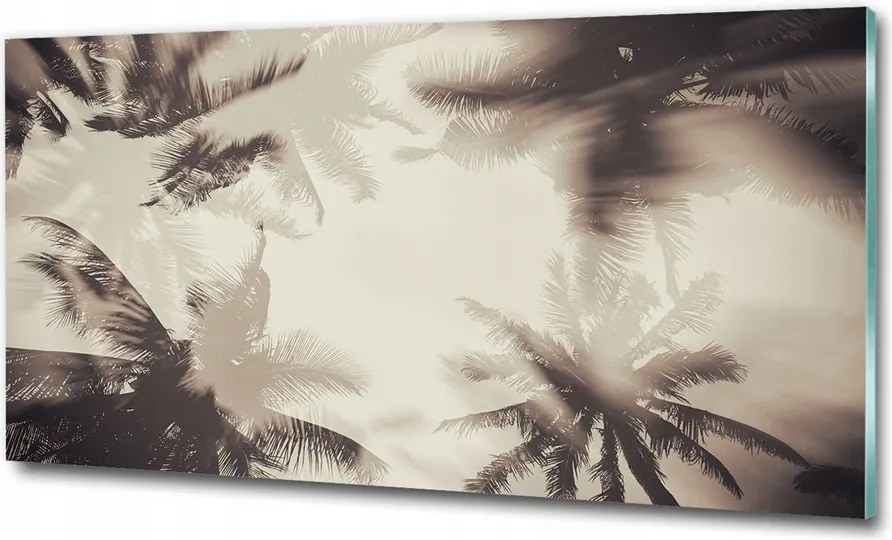 Fotó vászonkép edzett üveg pálmafák 100x70