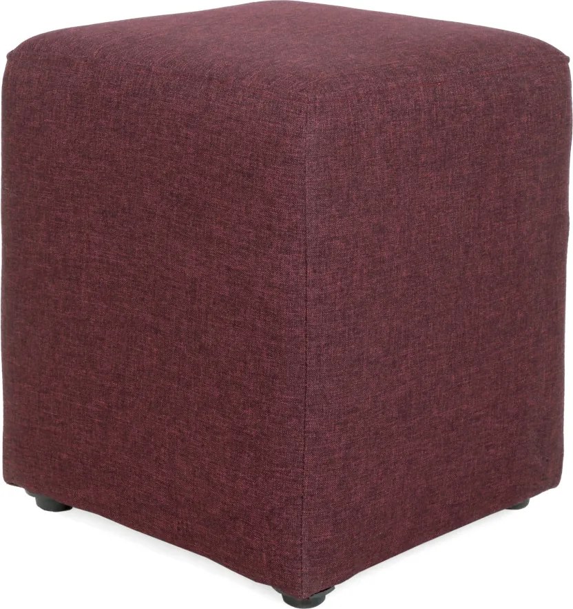 Cube puff - S78 szövet - bordó R