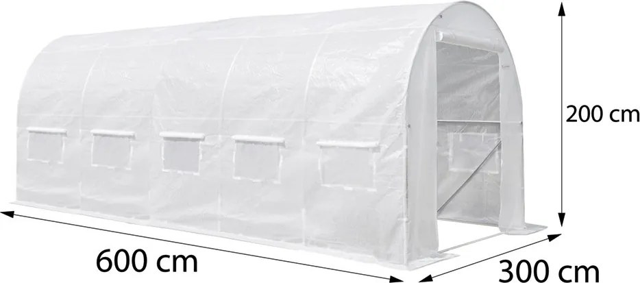 Fóliasátor 200x300x600 cm váz nélkül