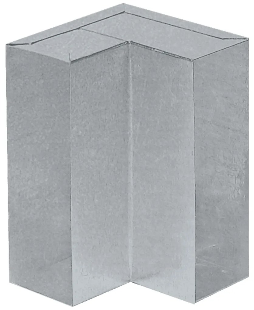 Négyszögletes cső könyök csatorna - mennyezet KSS 90 50x150