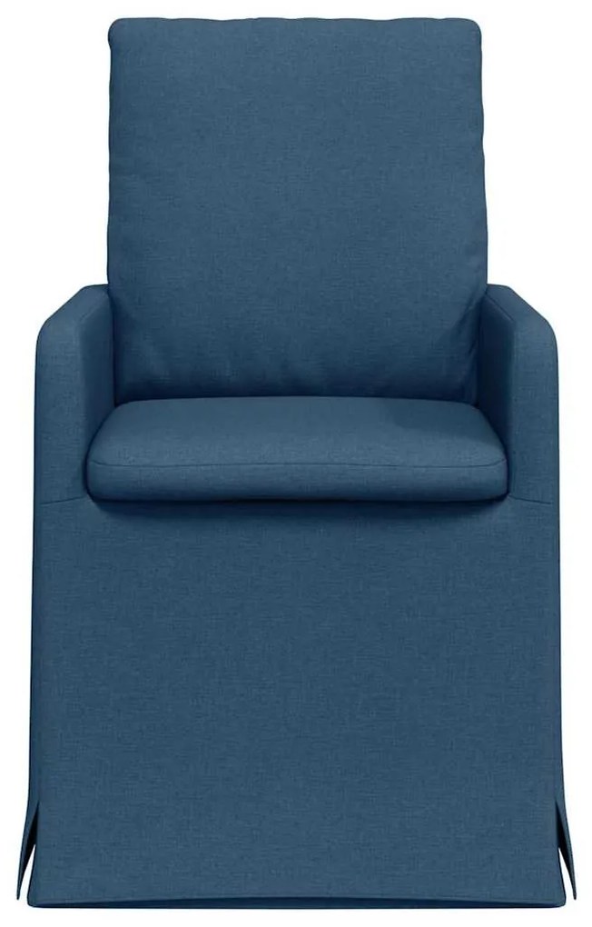 Étkező Székek 2 pcs Kék 57 x 67 x 98 cm szövet