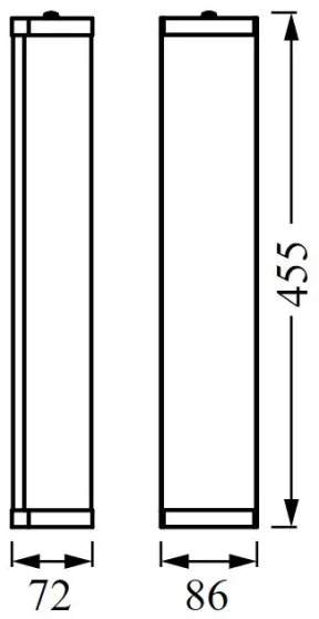 Ledvance - Fürdőszobai fali lámpa BATHROOM CLASSIC 3xE14/12W/230V IP44