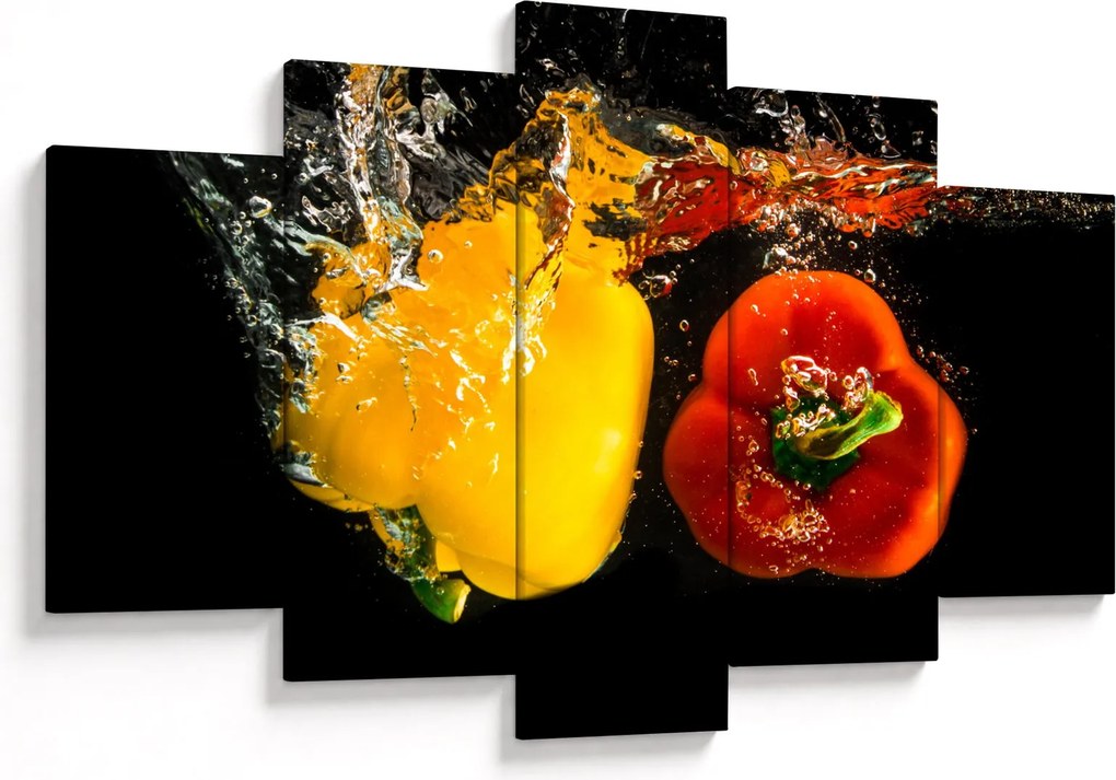 Kép - paprika a vízben (150x105 cm)