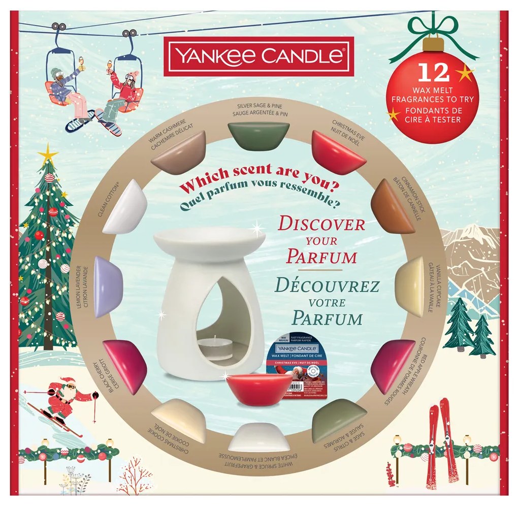 Yankee Candle Karácsonyi ajándék szett 12 viasz és aromalámpa 2025