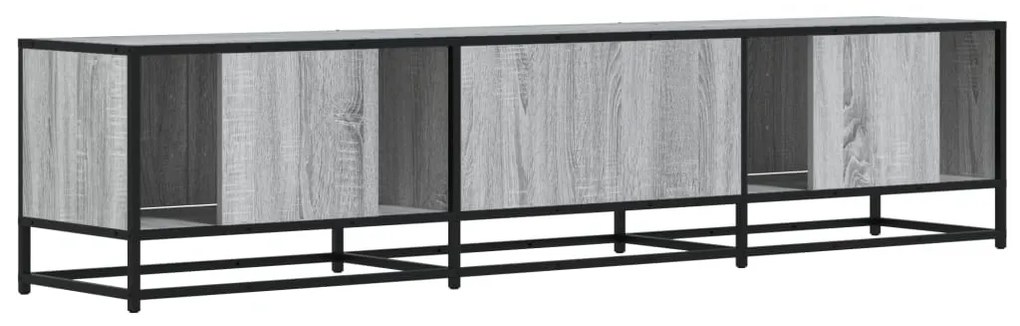 szürke sonoma színű szerelt fa TV-szekrény 180 x 35 x 41 cm