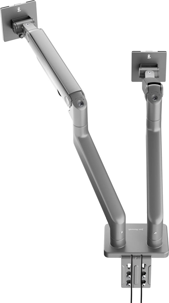 JAKE fém dupla monitorállvány, szürke