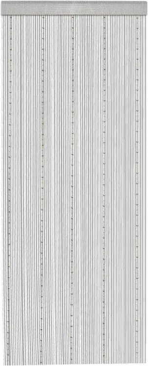 Kész függöny Spagetti golyókkal, 90*245 cm, szürke